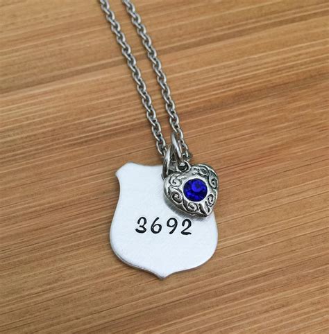 police badge necklace for wife.